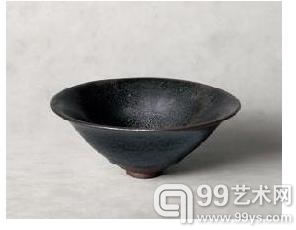 宋建窑油滴天目盏 直径：16.5cm