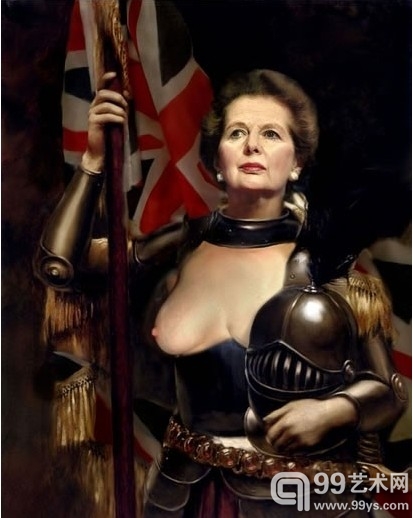 Karine Percheron-Daniels, Margaret Thatcher Nude
