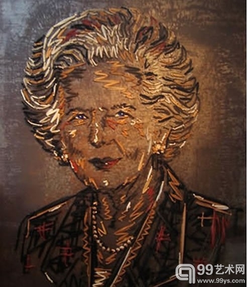 Benjamin Shine, Margaret Thatcher, Eyelet Portrait