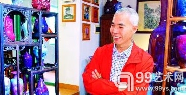 区均焕的“宋钧阁”收藏了不少精美钧瓷艺术品。