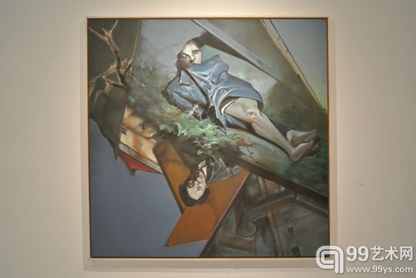 《悬浮的倒影》，2011，200cm×200cm