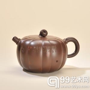 吴鸣制瓜藤系列茶壶-福建东南2013春拍拍品