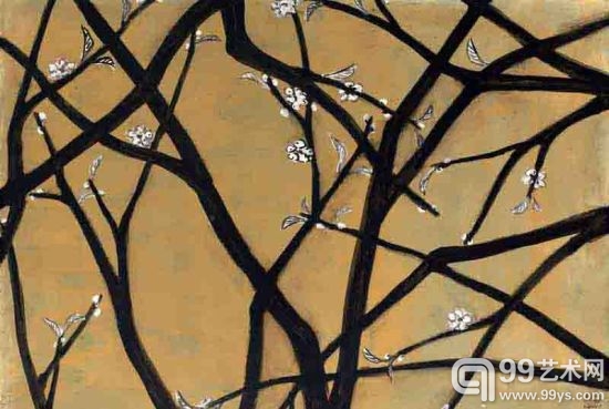 常玉《绿底白梅》亮相嘉德春拍20世纪油画专场