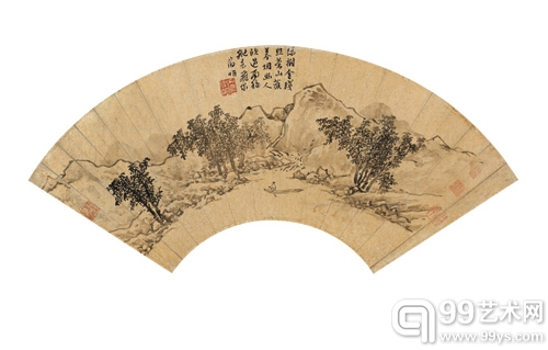 文征明 绿树飞泉
