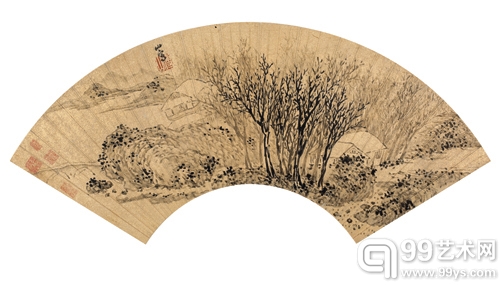 傅山 秋林意