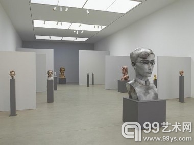 张晓刚纽约佩斯画廊铜雕展