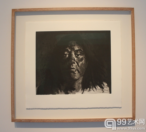 严培明《自画像2009》2010 蚀刻，干刻并使用点线机