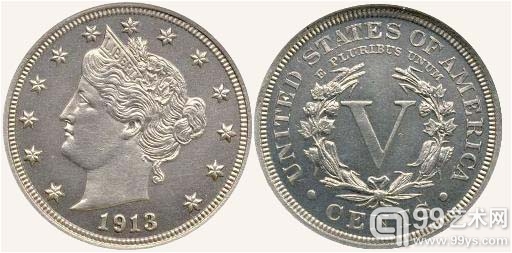 一枚100年前5美分硬币 拍出300万美元高价