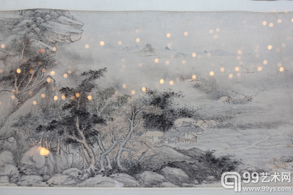 沈士充 山水手卷（局部）