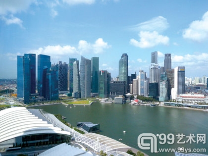 Aerial view of Singapore. Photo by Heman Chong for ArtAsiaPacific.