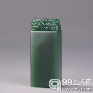 西安绿石 博古扁章
