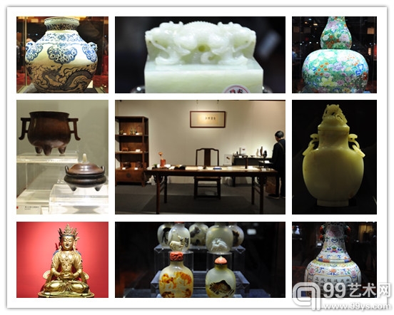 中国嘉德2013春拍预展现场-瓷器工艺品