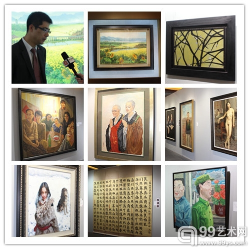 中国嘉德2013春拍预展现场-中国油画雕塑