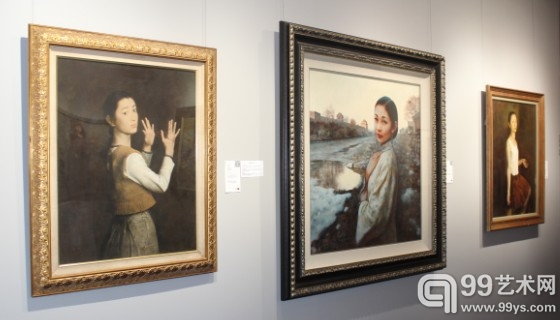 中国嘉德2013春拍预展现场-油画雕塑