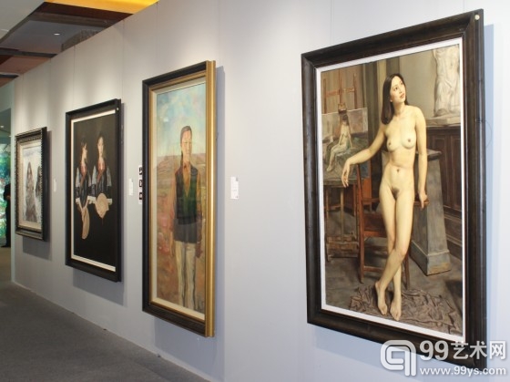 中国嘉德2013春拍预展现场-油画雕塑
