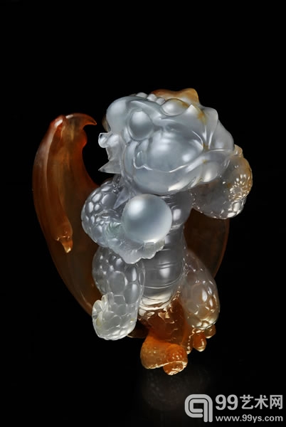 龙宝宝 冰种俏色翡翠 4.9×4.2×7.4cm 129g