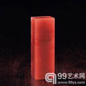 水洞高山桃花洞石素章，福建东南2013春拍拍品