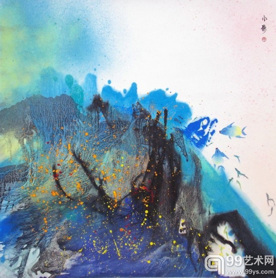 画家丁小晏新派绘画作品欣赏