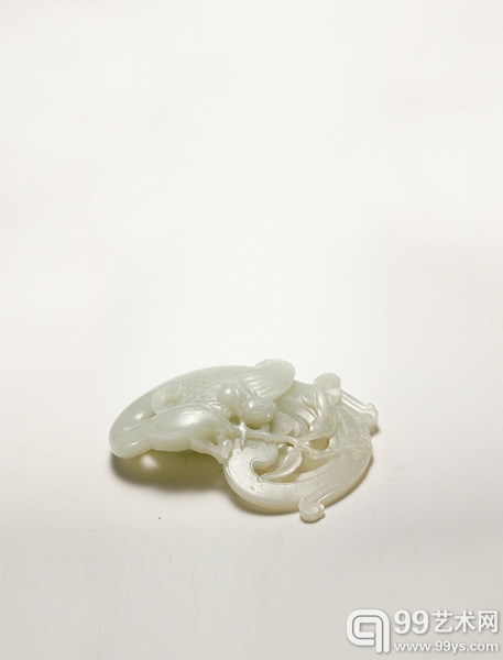 白玉凤纹文镇