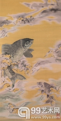《化龙图》 110×55cm 缂丝 镜框 成交价：RMB 207,000