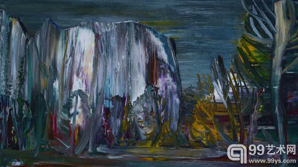 尹朝阳《青岩》布面油画　2013年 90x160cm 