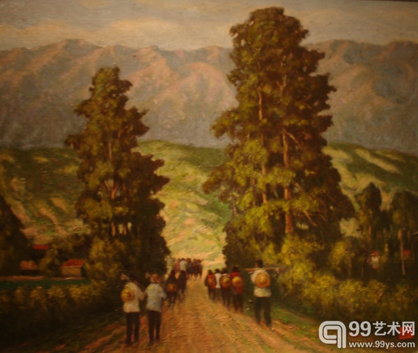《植树去》油彩51×61cm1958年.jpg