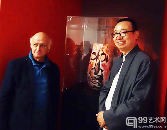 潘鲁生与策展人温琴佐·桑弗