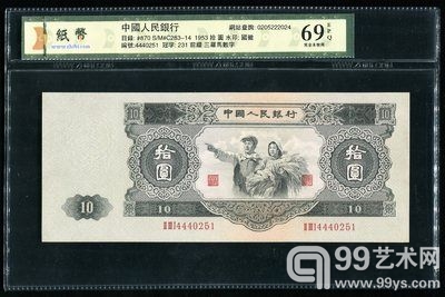 赵涌在线6月新中国纸钞特别场精品推荐