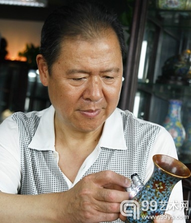 藏家吴林手中的明朝小酒具，是其目前收藏的年代最早的景泰蓝藏品。