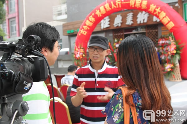 中央数字电视台书画频道采访何军委老师