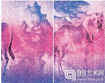 桑火尧水墨作品，现展于广东美术馆