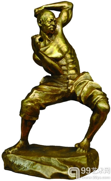 夸思Strength 力，铜  25x12x15cm  2012