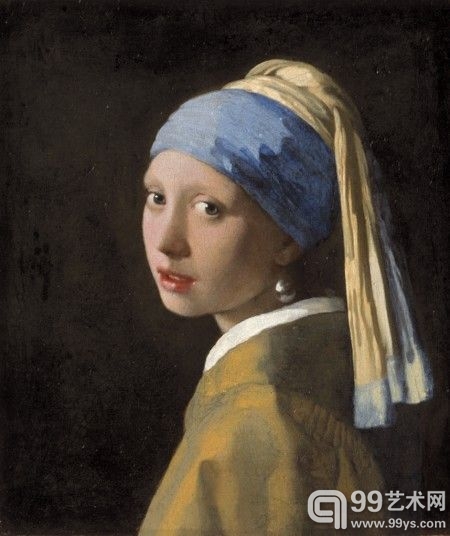《戴珍珠耳环的少女》(1665年左右)　
