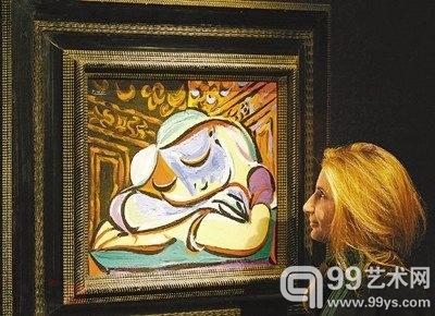 毕加索画作《入睡女孩》以1350万英镑成功拍卖