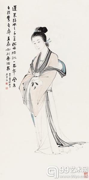 张大千《仙女献寿》
