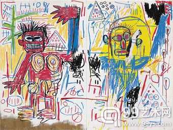 让-米歇尔·巴斯奎特的1982年作品《无题》（Untitled，估价待询）