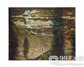 彼得·多伊格(Peter Doig)的1994年作品《码头》（Jetty）