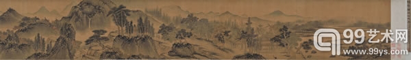 吴镇山水长卷.