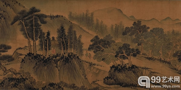 吴镇山水长卷.
