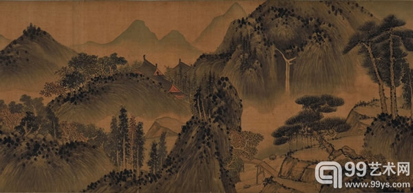 吴镇山水长卷.