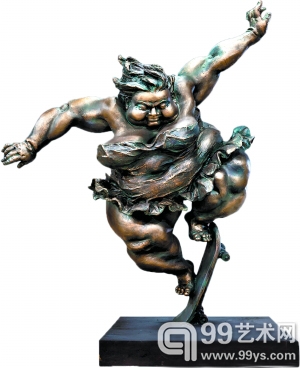 许鸿飞《天轮》（铜雕）