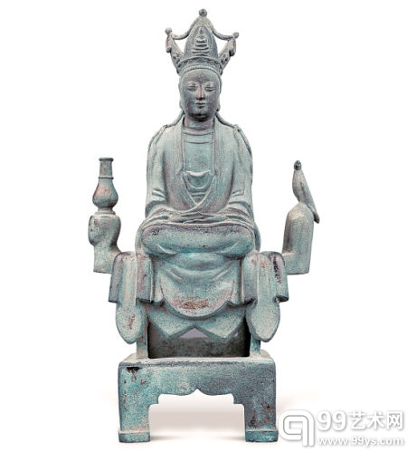 　宋代南海观音，2008年拍卖成交价694400元。