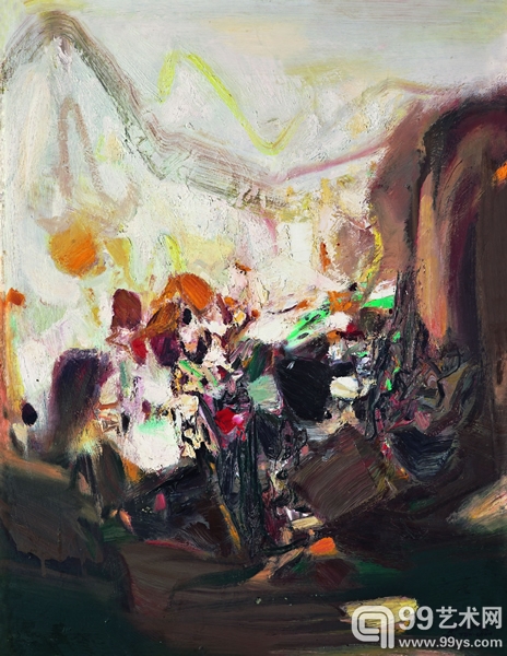 朱德群《无题 》布面油画 1964－1965年作 65×50cm  295万落槌