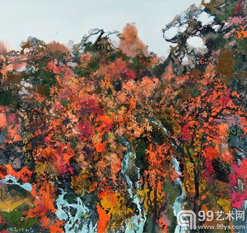 洪凌《秋光》 布面油彩 2009年作 150×160cm 85万元落槌