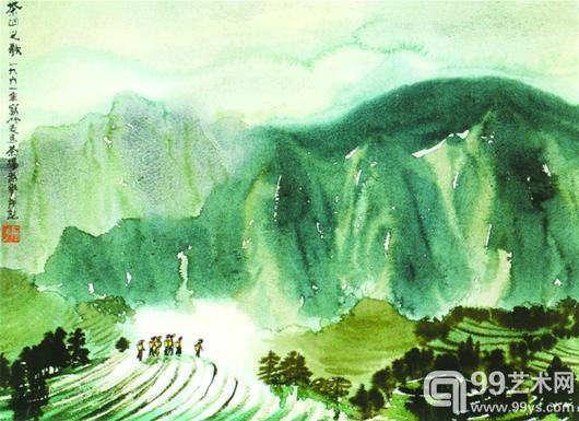 周韶华作品《茶山之歌》