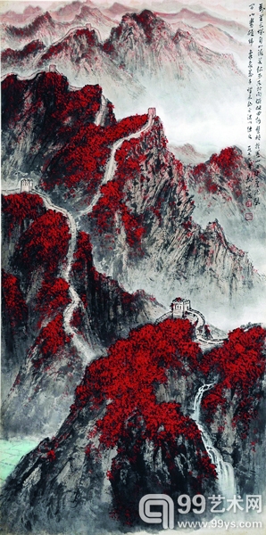 魏紫熙  长城 镜心 