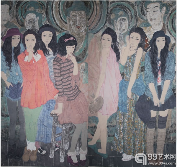佛光普照180cm×180cm
