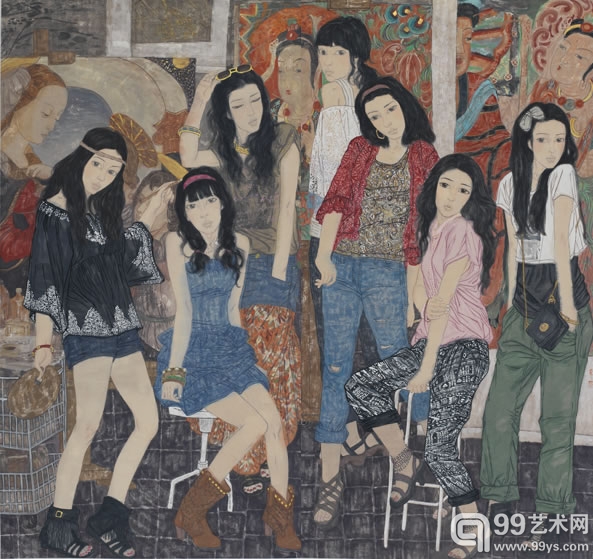 临摹课180cm×180cm