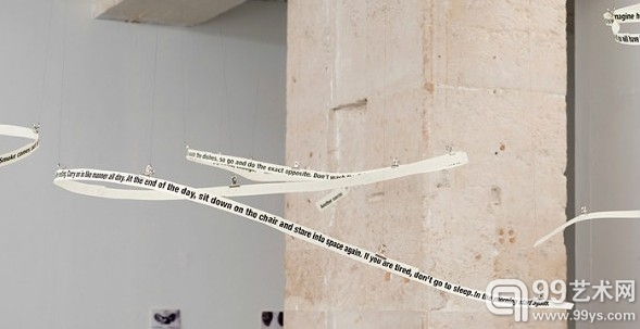 View of Zbyněk Baladrán’s “Preliminary Report,” Galerie Jocelyn Wolff, Paris, 2013.