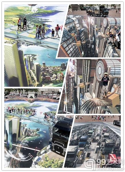 法国艺术家打造3D街头艺术